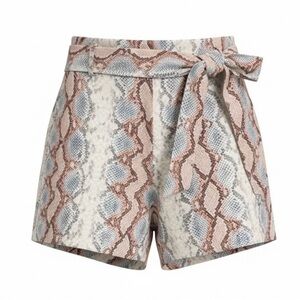ASOS faux snakeskin paperbag shorts, size 8